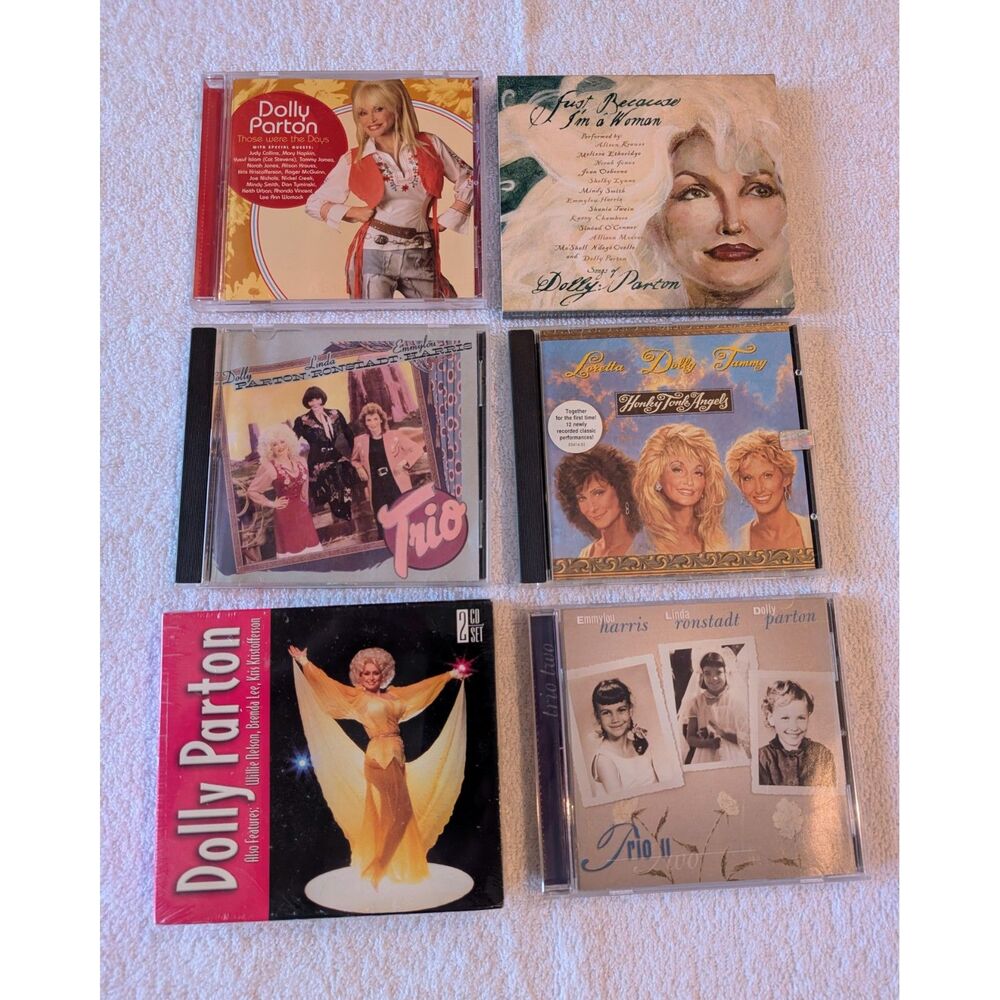 Dolly Parton CD Lot of 8 Honky Tonk Angels Those Were Days Country Music